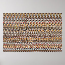 36" x 24" "Welpen spielen" 3D Magic Eye® Poster