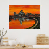 36" x 28" st paul 1965 Öl auf Gesso-Druck MIKLE Poster (Küche)