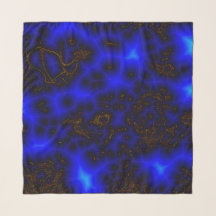 36" x 36" Chiffon Scarf Blauer Blitz