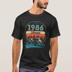 36 Year Old Birthday Gift EST June 1986 Limited Ed T-Shirt