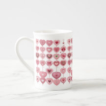 36Pcs Valentinstag Herz geformt - Rose Gold