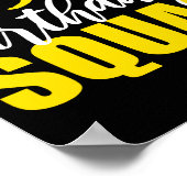 36th Happy Birthday Squad Party Bday Family Group  Poster (Ecke)