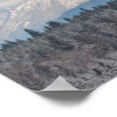 36X12 olympische Bergkette Poster (Ecke)