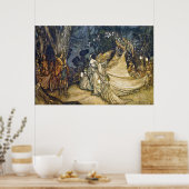 36x24 Argument von Oberon und Titania Poster (Küche)