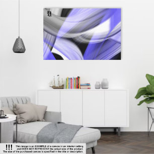 36x24" Lavendel Moon Trend Abstrakt Art Violet Leinwanddruck