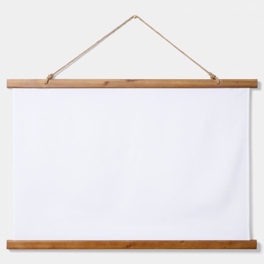 36x26 Wall Tapestry with Wooden Top Accent Wandteppich Mit Holzrahmen (Vorne)