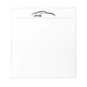 370Z Schwarze Silhouette Notebooks Notizblock (Vorderseite)