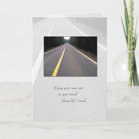 3718 Glückwunsch zu New Car, Road Karte (Vorderseite)