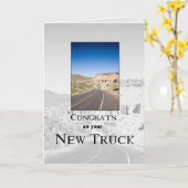 3719 Glückwunsch auf dem neuen Lkw Karte (Gelbe Blume)