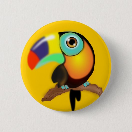 3742-tucan-colombiano-vektor FARBE TROPICAL CAR Button (Vorderseite)