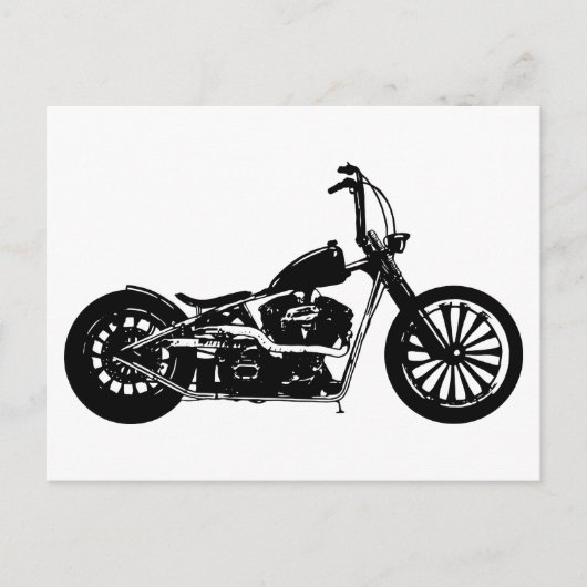 374 Chopper Bike Postkarte (Vorderseite)