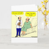 376 Cartoon mit müden Füßen Karte (Gelbe Blume)