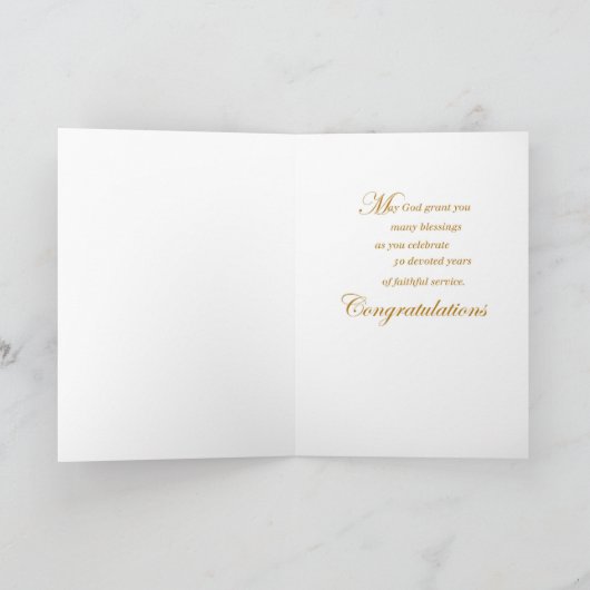 3773 Goldenes Jubiläum des religiösen Lebens Karte (Innenseite)