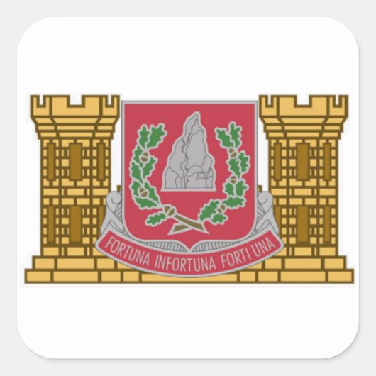 37. BATTALION-STICKER QUADRATISCHER AUFKLEBER (Vorderseite)