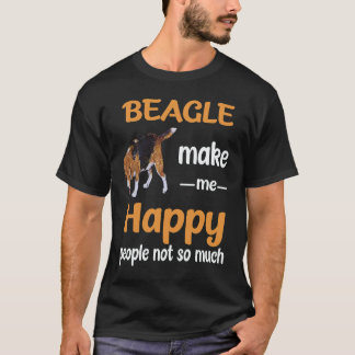 37 Beagle Machen Mich Glücklich Menschen Nicht So T-Shirt