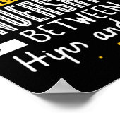 37.Bellydance ist eine Konturation zwischen Hüften Poster (Ecke)