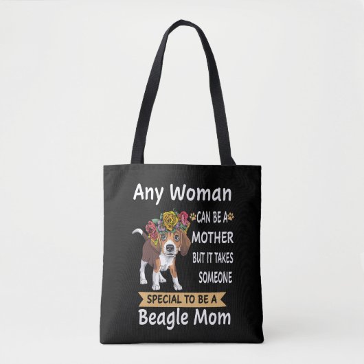 37 Besondere Mama als Beagle Tasche (Vorderseite)