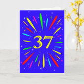 37. Birthday Explosion Card Karte (Gelbe Blume)