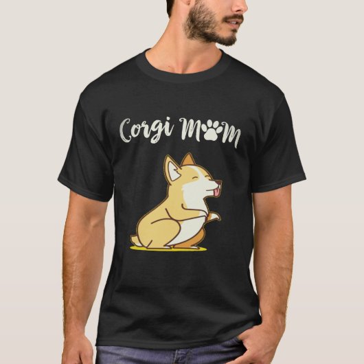 37 Corgi-Mama Corgi T-Shirt (Vorderseite)