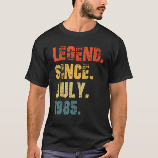 37. Geburtstag 37 Jahre alte Legende seit Juli 198 T-Shirt