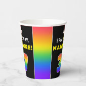 37. Geburtstag: Farbiger Regenbogen # 37, Individu Pappbecher (Links)