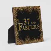 37. Geburtstag Fotoplatte (Vorderseite)