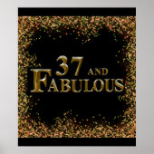 37. Geburtstag Poster (Vorne)