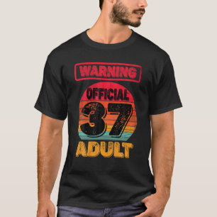 37. Geburtstag Retro Distress Vintag 1985 37Yrs Ol T-Shirt