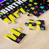 37. Geburtstag — Spaß, farbenfrohe Sternenweltenmu Puzzle (Seite)