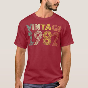 37. Geburtstag T Shirt Geschenk Vintag 1982 Männer