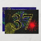 37. Geburtstagsfeier Einladung (Vorne/Hinten)