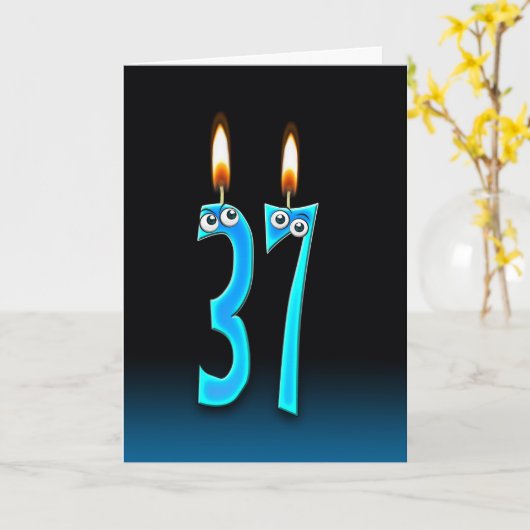 37. Geburtstagskandale Karte (Gelbe Blume)