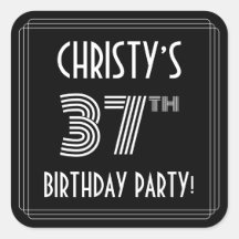 37. Geburtstagsparty: Art Deco Stil & Individuelle