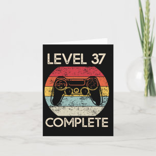 37. Hochzeitstag Paare Husbynd Gamer Fun Karte