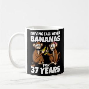 37. Hochzeitstag treiben sich gegenseitig Banane Kaffeetasse