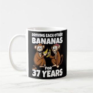 37. Hochzeitstag treiben sich gegenseitig Banane Kaffeetasse