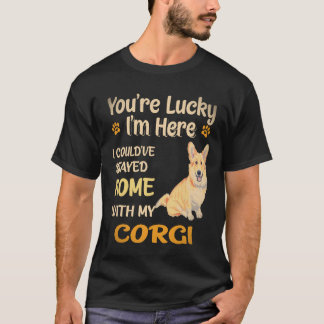 37 Ich hätte mit Corgi zu Hause bleiben können T-Shirt