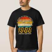 37 Jahre alt 1988 Retro Phantastisch 37. Geburtsta T-Shirt (Vorderseite)