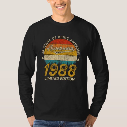37 Jahre alt 1988 Retro Phantastisch 37. Geburtsta T-Shirt (Vorderseite)