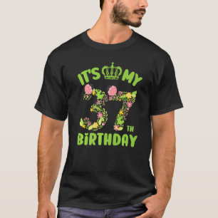 37 Jahre alt Blume zum 37. Geburtstag T-Shirt