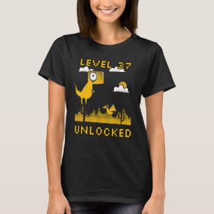 37 Jahre alt Geburtstag Gamer Level Variable Unloc T-Shirt