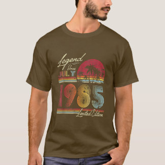 37 Jahre alte Geschenke Legend seit Juli 1985 37.  T-Shirt