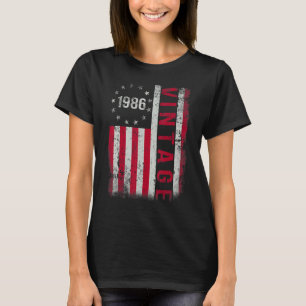 37 Jahre alte Geschenke Vintag 1986 amerikanische T-Shirt