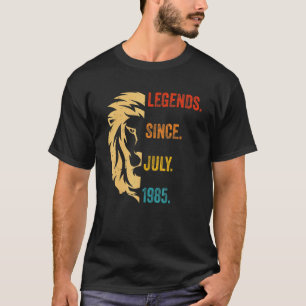 37 Jahre alte Legende seit Juli 1985 37. Geburtsta T-Shirt