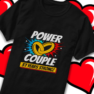 37 Jahre Comic Super Power 37 Jahre Jubiläum T-Shirt