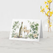 37. Jubiläum Wein und Wein Karte (Gelbe Blume)