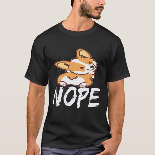 37 Nein - Corgi T-Shirt (Vorderseite)