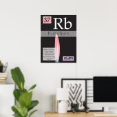 37. Periodische Tabelle der Elemente (Rb) Poster (Heimbüro)