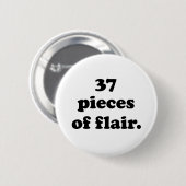 37 Stück Flair | Funny Retro Black & White Button (Vorne & Hinten)