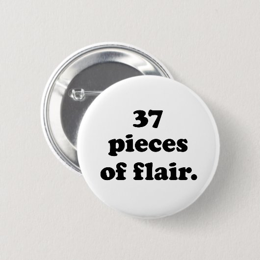 37 Stück Flair | Funny Retro Black & White Button (Vorne & Hinten)